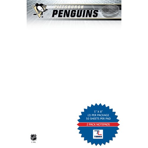 TURNER Pittsburgh Penguins Notizblöcke, 12,7 x 20,3 cm, 2 Stück (8170432) von TURNER