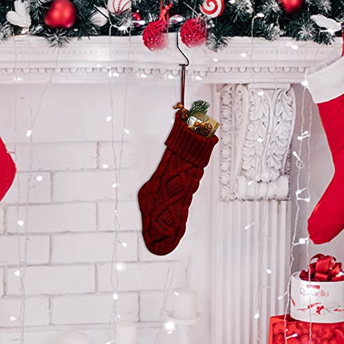 TURWXGSO Weihnachtskugeln Verkauf Gestrickte Wolle Home Wanddekoration Süßigkeiten Tasche Socken Set Diamant Geschenktüte Socken Ornament Weihnachtssocken Set für Weihnachten, Halloween Urlaub Party von TURWXGSO