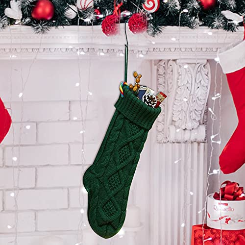 TURWXGSO Weihnachtskugeln Verkauf Gestrickte Wolle Home Wanddekoration Süßigkeiten Tasche Socken Set Diamant Geschenktüte Socken Ornament Weihnachtssocken Set für Weihnachten, Halloween Urlaub Party von TURWXGSO