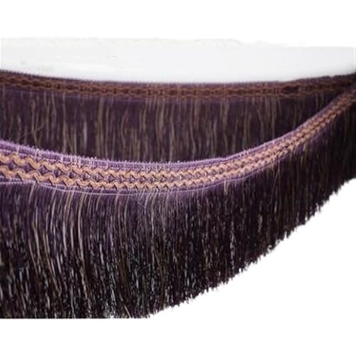 TUSTUZ Quasten Anhänger 12 YardCurtain Spitzenzubehör Quastenfransenbesatz DIY Gardinen Nähen Textildekorationszubehör(Dual Color Purple) von TUSTUZ