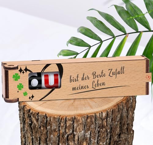 TUZELIYA Jahrestag Geschenk für ihn - Du bist der Beste Zufall meines Lebens - Duplo Geschenkbox - Für Freund, Geschenke für Männer, Männer Geschenke Kleinigkeiten - OHNE Duplo von TUZELIYA