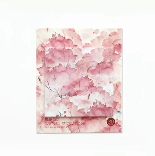 1 x Party-Lesezeichen mit Sakura-Flamingo-Landschaft, Haftnotizen, Notizpapier, kreativ für Kinder, Etikett, Lesezeichen von TVIVID