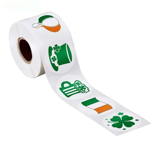 500 St. Patrick's Day Aufkleber DIY Süßigkeiten Gastgeschenke Geschenkboxen Siegel Etiketten Verpackung Aufkleber von TVIVID