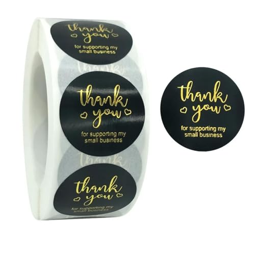 500 luxuriöse Bronzing-Etiketten "Thank You for Your Order", Aufkleber, Backen, Siegel-Etiketten für Geschäft, Geschäft, Paket, Geschenkaufkleber von TVIVID