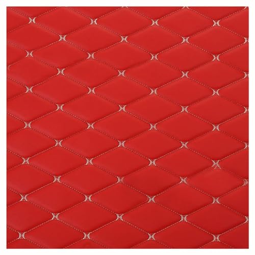 Kunstleder Wasserdicht Polsterstoff Lederimitat Weich Kunstleder Meterware Breit Polsterstoff ，für Sofas, Handtaschen, Jacken, Möbel, Autositze, Schwarz (1.6x1m/5.24x3.28 Ft)(Red,1.6X1m) von TVQJGTYL