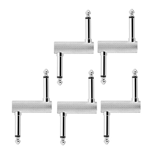 TWEW 5 Stück Gitarren-Pedal-Patches, Instrumentenstecker, Gitarrenstecker von TWEW