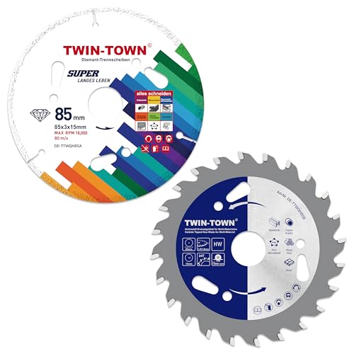 TWIN-TOWN HM Kreissägeblatt Holz 85mm von TWIN-TOWN
