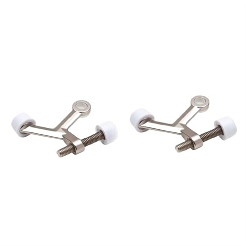 TWMAZDYC 2Pcs/1Pc Heavy Duty Einstellbare Scharnier Pin Tür Stopper Stop mit Stoßstange Spitze Hardware Hause(2 Pcs) von TWMAZDYC