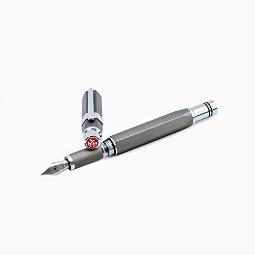 Twsbi Precision Gun Metal, Füllfederhalter B (Broad) von TWSBI