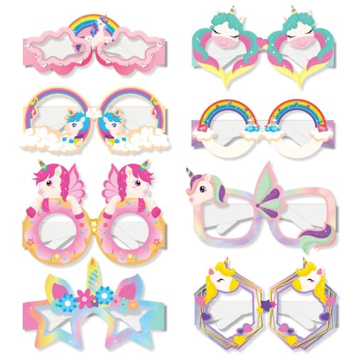 TXDAMAI Einhorn Party Dekoration Gläser Einhorn Einhorn Kinder Geburtstag Party Foto Requisiten Papier Gläser 8pcs von TXDAMAI