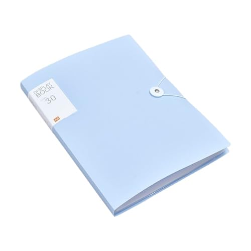 Dokumentenmappe 2 STÜCKE 30/60 Seiten A4 Aktentasche Transparente Binder Aktenordner Lagerung Schülertestpapier Klassifizierung Organisation Schulbedarf Für Zuhause, Büro, Schule Und Auf Reisen(Blue 6 von TXLEAPEY