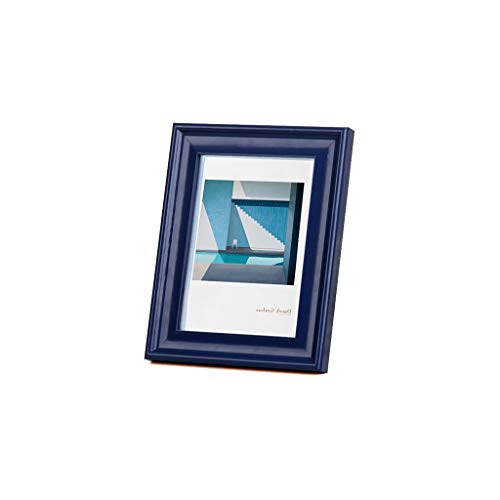 TXXMM Holz-Bilderrahmen Rahmen Tabelle Wandbehang Bilderrahmen 10 Zoll 6 7 8 Inch Framed Photo Frame-Einstellung Tabelle (Color : Blue, Size : 10-inch) von TXXMM