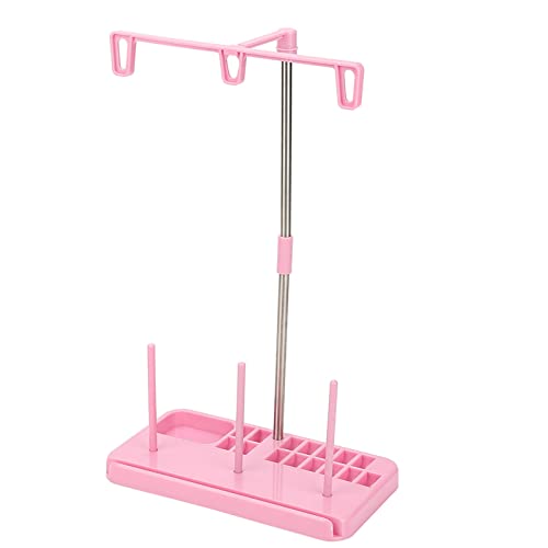 Domestic 3 Kegel Stickgarnhalter Spulenständer Rosa Nähmaschinenzubehör von TYCIONG