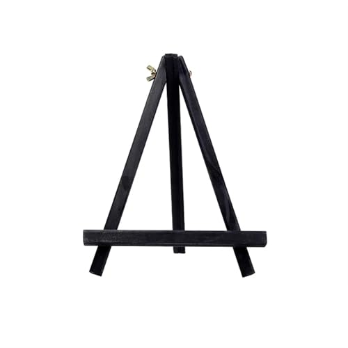 TYNXK Easel Stand Hölzerne Staffelei for Malen, 20 cm 24 cm 30 cm 40 cm 50 cm Höhe, zusammenklappbare Dreieckhalterung for den Schreibtisch, Künstlerbedarf, 1 Stück Staffelei(18x24cm Black) von TYNXK