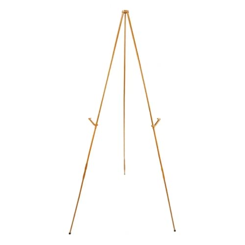 TYNXK Easel Stand Malerei-Ausstellungsstand, höhenverstellbar, rutschfest, solide, zusammenklappbar, festes Poster, Metall, Hochzeitsschild, weißer Staffelei-Ständer Staffelei(Golden) von TYNXK