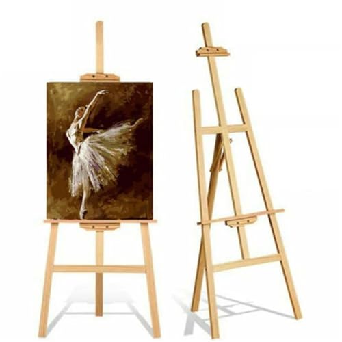 TYNXK Easel Stand Studio-Staffelei aus Holz, A-Rahmen, zusammenklappbar, Kiefernholz, Künstler, Kunsthandwerk, verstellbar, Ausstellung, for Hochzeit, Malerei, Kunststaffelei Staffelei von TYNXK