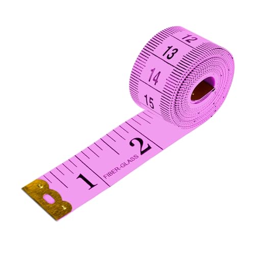 Maßband Schneidermaßband Bandmaß zum Körper Messen Brust und Taille, 150 cm, Rosa von TYPHEERX