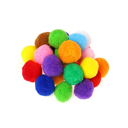 Pompons Ball, 55 Stück, flauschige Pompons für DIY Puppen Handwerk Hobby Dekorationen, 2 cm von TYPHEERX