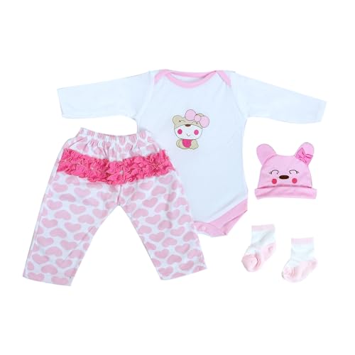 TYRUGD 20-22 Zoll Reborn Puppe Kleidung Und Zubehör ，Neugeborenes Baby Junge Mädchen Kleidung, Kleidung Sets, Die Neugeborenes Baby Größe Passt. von TYRUGD