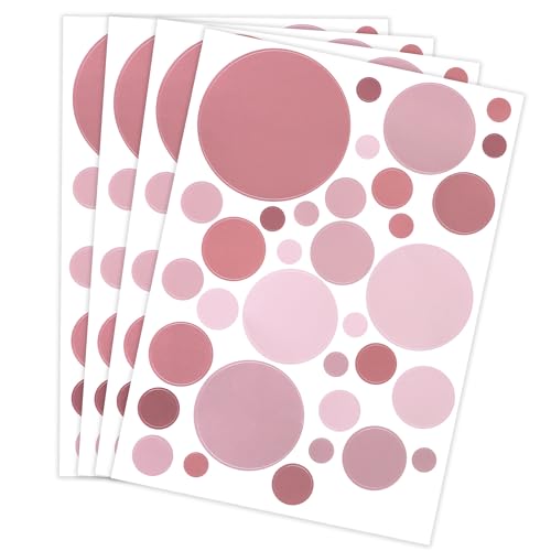 TYSM-CC Wandtattoo Punkte fürs Kinderzimmer 140 Wandsticker Set Pastell Farben für Baby Aufkleber zum Kleben Wandaufkleber Sticker Wandfolie Dots Kreise Wandaufkleber Deko von TYSM-CC