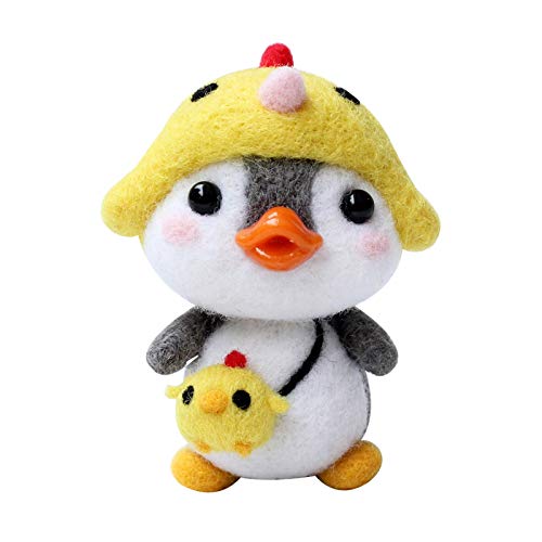 TYTUOO Filze DIY-Paket niedliche Wolle Pinguin handgefertigte Materialien Muster Produktion Kinderspielzeug (C, One Size) von TYTUOO