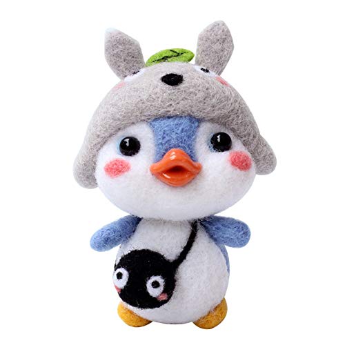 TYTUOO Filze DIY-Paket niedliche Wolle Pinguin handgefertigte Materialien Muster Produktion Kinderspielzeug (F, One Size) von TYTUOO