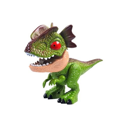 TYTUOO Kinderspielzeug 5-in-1-Dinosaurier-Modell, Bleistiftspitzer für Kinder, kreatives Dinosaurier-Schreibwarenset mit Radiergummi, flexiblem Lineal, Hefter und Spitzer (A, One Size) von TYTUOO