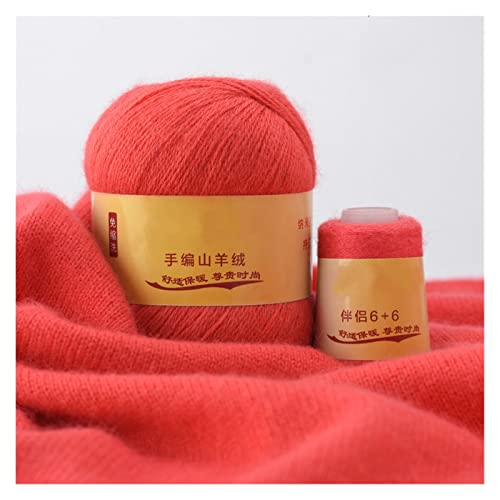 TYUTYU 3 * (50 + 20) G Cashmere Hand Strickfaden for Pullover Schal Home Nähen Anlieferung Atmungsaktive Anti-Pilling DIY Häkeln Garn Wolle garn (Color : A Red) von TYUTYU