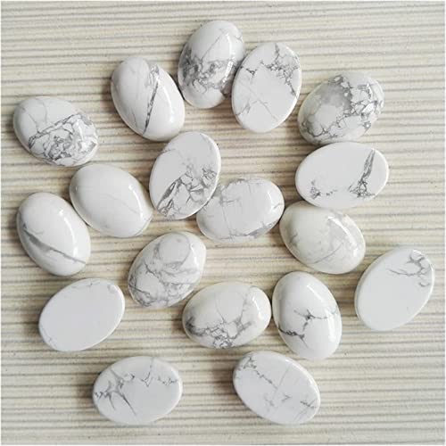 Naturstein-Cabochon, Naturstein, 13 x 18 mm, gemischte Perlen for Schmuckherstellung, modisches Cab, Cabochon-Ring-Zubehör, 50 Stück, ohne Loch (Farbe: 7) DINZHHENGYIN(8) von TZNLTPFY