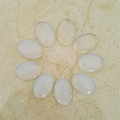 Naturstein-Cabochon-Naturstein-Mischperlen for die Schmuckherstellung, 25 x 18 mm, verschiedene ovale Perlen, Charm, 20 Stück, ohne Loch (Farbe: 7) DINZHHENGYIN(Opal) von TZNLTPFY