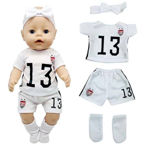 TZQFROCE Kleidung Outfits für Baby Puppen Puppenkleidung Baby Born Puppe Sommer Kleidung für 35-43 cm Baby Born Zubehör Baby Born Kleidung für Mädchen Jungen von TZQFROCE