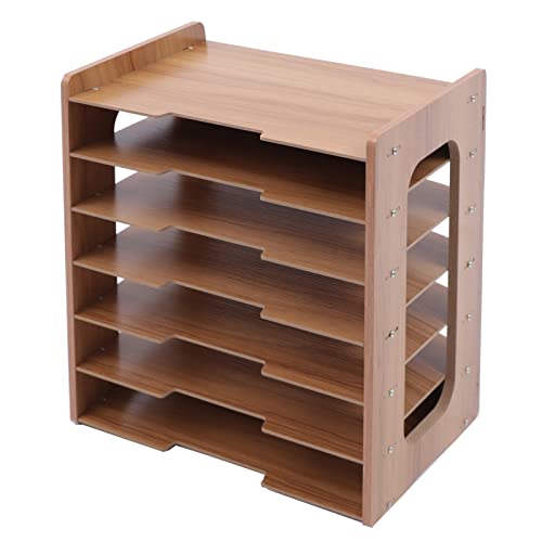 TaNeHaKi Holz Briefablage Ablagefächer Holz Dokumentenhalter Holz Dokumentenablage Holz Ablagesystem für Schreibtisch Büro Briefablage Papierablage Dokumente Organizer von TaNeHaKi