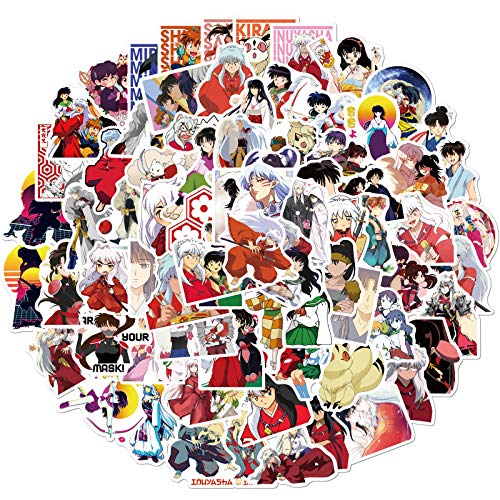 Inuyasha Sticker Pack 100pcs, Vinyl Aufkleber für Wasserflaschen Laptop Skateboard Notebook, Geschenk für Erwachsene Kinder Teens von Tacomexi