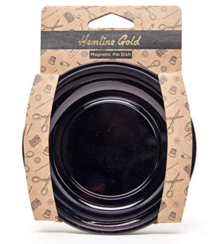 Tacony 279MDHG Hemline Gold Magnetische Pinschale, Schwarz Nadelkissen von Tacony