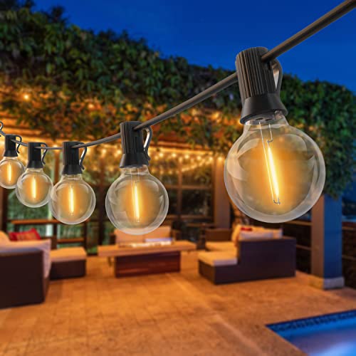 LED Lichterkette Außen, 10M Strom 28+2 G40 Glühbirnen Wetterfest IP44 Wasserdicht Balkon Warmweiß Outdoor, Innen Deko für Garten Party Hochzeit Terrasse Campingon von Tacopet