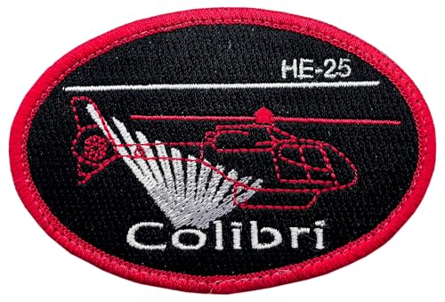 Colibri HE-25 Helikopter Oval, Schwarz und Rot von Tacro