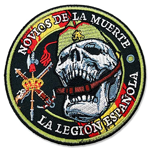 Spanische Legion Spanische Streitkräfte, Spanische Erde, Militär, bestickt, mit großer Haftung (Brautpaar des Todes, 9 cm) von Tacro