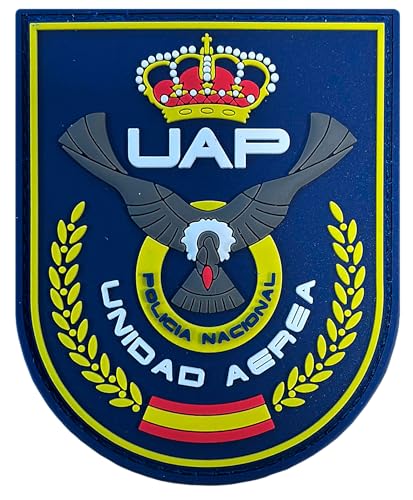 UAP Nationalpolizei Gummiaufnäher Emblem Lufteinheit, 8 cm, Klettsystem, Blau von Tacro