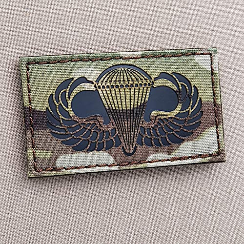 Basic Parachutist Badge 2x3.5 Jump Wings IR Multicam Airborne Patch von Tactical Freaky