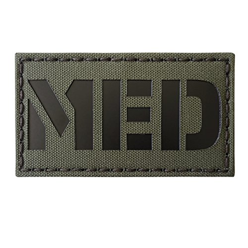 MED Medic EMS Lasercut Patch (IR, Ranger Green) von Tactical Freaky