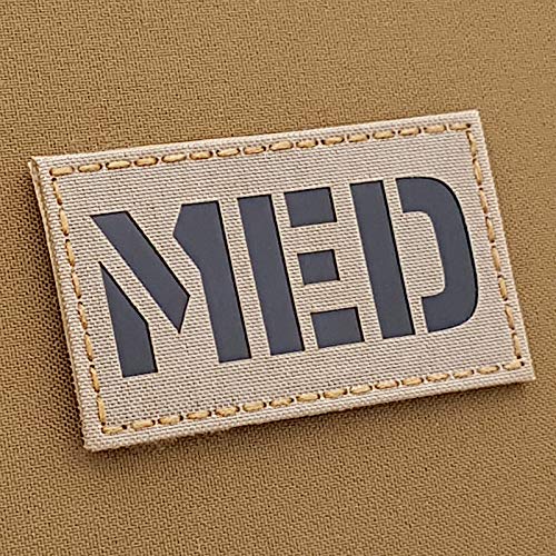 MED Medic EMS Lasercut Patch (IR,Desert Sand) von Tactical Freaky