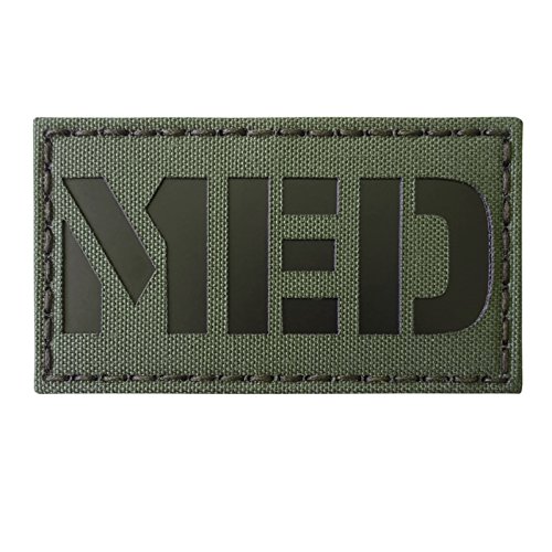 MED Medic EMS Lasercut Patch (IR, OD Green) von Tactical Freaky