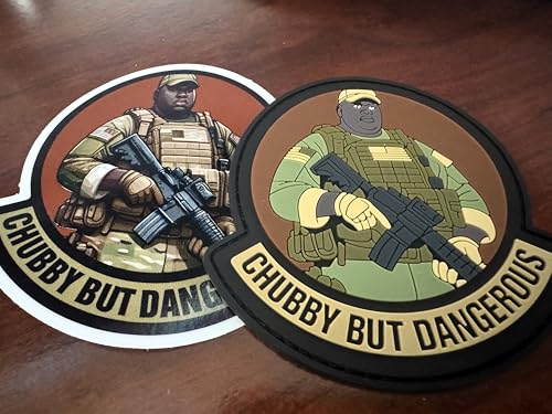 Big Al' – Chubby But Dangerous – OCP 8,9 cm PVC-Aufnäher – Meal Team 6 Mitglieder Patch & Aufkleber Combo von Tactical Gear Junkie