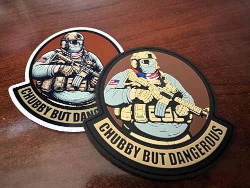 Big Bubba' – Chubby But Dangerous – OCP 10,2 cm PVC-Aufnäher – Meal Team 6 Mitglieder Patch & Aufkleber Combo von Tactical Gear Junkie