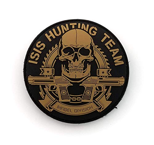 Tactical Innovations Canada PVC Moral Patch – ISIS Hunting Team 7,6 cm Durchmesser Schwarz & Hellbraun von Tactical Innovations Canada