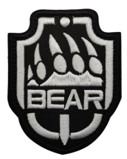 Aufnäher mit Bärenmotiv "Escape from Tarkov", bestickt, Armband, Abzeichen, Militär, dekorative Nähapplikation, Verzierung, taktische Patches von Tactical Patches