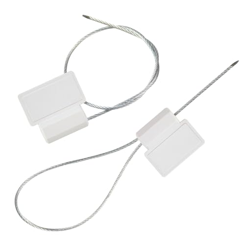 UHF RFID-Siegel, wasserdicht, RFID-Siegel, Sicherheitskabel, Kabelbinder-Etikett, manipulationssicher, RFID-Siegelanhänger für Behälter (20 Stück, weiß mit HF-Chip) von Tagmore