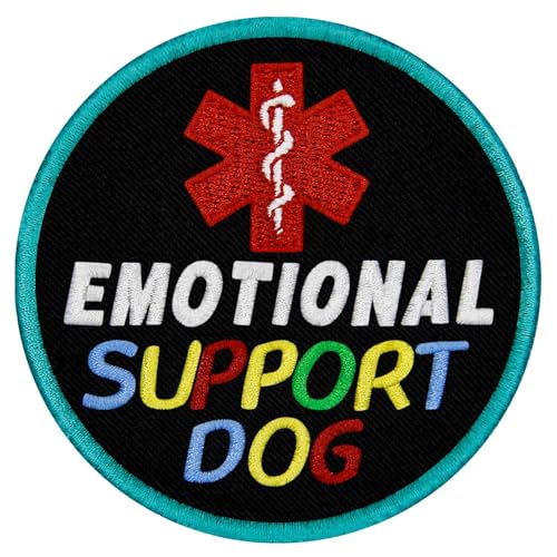 TailWag Planet Diensthund Emotionale Unterstützung Hund EMS-Aufnäher bestickt Weste / Geschirre Abzeichen Verschluss Klettverschluss Emblem von TailWag Planet