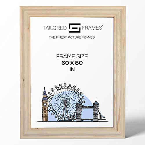 Tailored Frames - Bilderrahmen - Handgefertigt aus echtem Holz. - Kiefer Natur (No 17) - 60 x 80cm von Tailored Frames