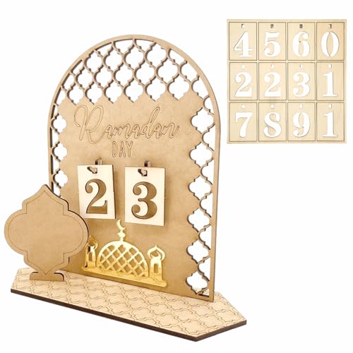 Ramadan Kalender, Ramadan Kalender Aus Holz, DIY Ramadan Dekoration Aus Holz, Ramadan Deko, 2024 Eid Mubarak Dekoration, DIY Ramadan Dekoration 30 Tage Countdown von TaimeiMao